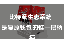 比特派生态系统 是复原钱包的惟一把柄