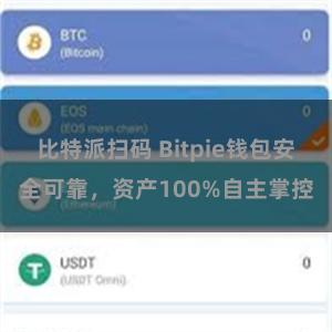 比特派扫码 Bitpie钱包安全可靠，资产100%自主掌控