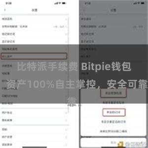 比特派手续费 Bitpie钱包：资产100%自主掌控，安全可靠。