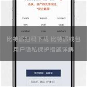 比特派扫码下载 比特派钱包用户隐私保护措施详解