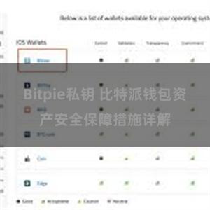 Bitpie私钥 比特派钱包资产安全保障措施详解