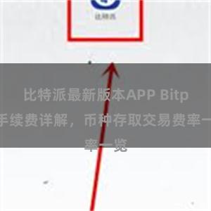 比特派最新版本APP Bitpie手续费详解，币种存取交易费率一览